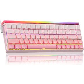 AULA HERO 68 HE 60% Gaming Keyboard Wired, Hall Effect Magnetic Switch Keyboard with Adjustable Actuation, Rapid Trigger Mode, 8K Hz Polling Rate, 0.125ms Latency,Side Printed PBT Keycaps, RGB Backlit