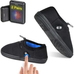 Amiable 7.4V Heated Slippers + 1 Pairs 7.4V Extended Battery