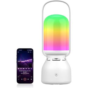MoKo Camping Lantern with Speaker, 11 RGB Light Modes Rechargeable Lamp, Camping Lights with BT & TWS Function, IP45 Waterproof Outdoor Lights Desk Lamp for Power Outages Camping Hiking Fishig