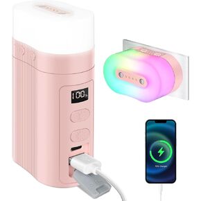 TRELC Ambient Light, Multi-Scene Atmosphere Light with 11 Light Modes, Disassembly Design & Magnetic Base, 6000mAh Power Bank, Night Light Atmosphere Creation for Bedroom, Living Room, Camping (White)