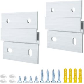 30'' French Cleat Hanger- French Cleat Picture Hanger- Heavy Duty Aluminum Mirror Hanger for Hanging Mirror, and Picture, Shelf, Headboard, Panel Whiteboard (1Pair, Supports 220 lbs )