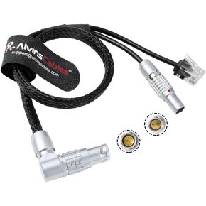 Alvins Cables Control Cable for ARRI ETH 10 Pin to RJ45 and 2 Pin Male 24V Power Cable for ARRI Alexa Mini LF| LF| Mini| SXT Camera, Teradek COLR