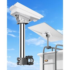 Fit for Starlink Gen 3 RV Mount 120° Adjustable, 304 Stainless Steel for Gen 3 Starlink RV Ladder & Roof Rack Mount, Compatible with Star Link V3 Pole Clamp Mounts for RV, Camper, and Yacht