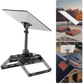 eoqo Starlink Gen 3 Roof Ridge Mount, 8 Piece Bricks Starlink Mounting Kit with Tilt Angle Adjustable Pipe Adapter, Starlink Internet Kit Satellite Pole Mount for Starlink Gen 3 Standard Dish