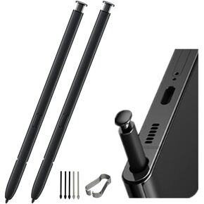 2Pcs S22 Ultra Stylus S Pen Replacement for Samsung Galaxy S22 Ultra Without Bluetooth (Burgundy)