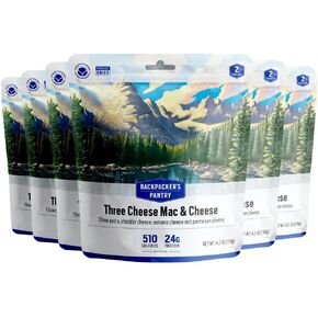 Backpacker's Pantry Three Cheese Mac & Cheese - Freeze Dried Backpacking & Camping Food - Emergency Food - 24 Grams of Protein, Vegetarian