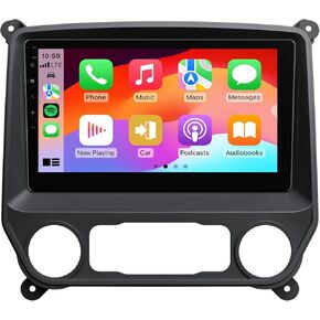 Eonon 10.1 Inch Car Stereo for Chevrolet Silverado/GMC Sierra 2014-2018, Wireless CarPlay & Android Auto Head Unit, Android 13 Car Radio with Bluetooth, Wi-Fi, SWC, 2+32GB - GMSX6