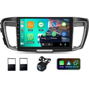 UNITOPSCI 2G+32G for Honda Accord 9th Gen 2.0L 2013-2018 Radio Android Car Stereo Wireless CarPlay Android Auto Mirror Link 10.1 Inch Touchscreen WiFi,/GPS Navigation, Bluetooth/FM, Backup Camera/SWC