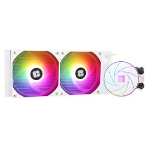 Thermalright Aqua Elite 240 White ARGB V4 CPU Water Cooling,White Aio CPU Cooler, 240 Cooling Row Size,Double PWM Fans with S-FDB Bearings,for AMD/AM4/AM5,Intel LGA1851/1150/1151/1200/2011/ 1700