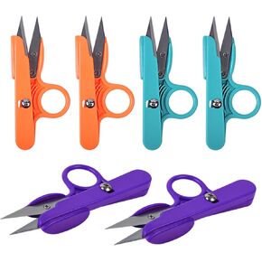 UCEC Thread Snips, Crochet Scissors Yarn Scissors Small Mini Scissors Fabric Scissors Embroidery Scissors Thread Scissors Clipper Nippers for Sewing Knitting, 12 Pack