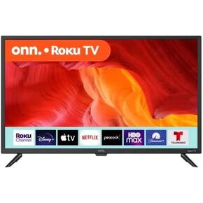 Onn 32-Inch Class HD LED Smart TV 720p Resolution, 60 Hz Refresh Rate, DLED Display, Wireless Streaming, 100012589 (Renewed)