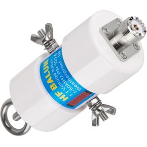 HF Balun Antenna 1.8-50MHz 500W ، 1: 1 الحالي هوائي Balun DIY المقاوم للماء لـ Dipole Balun Ham Radio Radio Radio Wave Wave with UHF موصل أنثى UHF