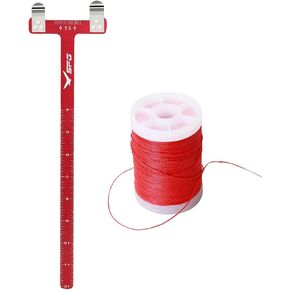 SOPOGER Archery Bow String Serving Thread with Bow Square T Shape Bow Square Ruler Bowstring Measurement Tool Bow Turning Kit