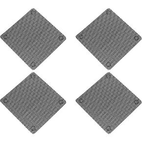 5pcs هيكل التبريد PVC غبار شبكة 5 * 5 سم شاشة مروحة غلاف السكن مضيف الكمبيوتر مثقبة لوحة مرشح لوحة مكبر صوت