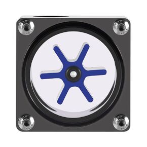 FOSA Flow Meter Indicator for PC Water Cooling System, G1/4 Threaded 6 Impeller 3 Ways Computer Water Flow Meter