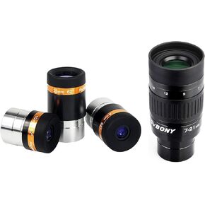 SVBONY TELESCOPE LENS 4MM 10MM 23MM مع SVBONY SV135 ZOOM Eyepiece