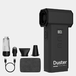 2 في 1 Duster Air Air مضغوط مع شاشة عرض الشاشة ، وضرب 130000 دورة في الدقيقة ، والفراغ ، وسرعة قابلة للتعديل 0-100 ٪ ، و 8000 مللي أمبير في الساعة بطارية قابلة للشحن ، ومثالية للكمبيوتر الشخصي ، والوحة المفاتيح ، والسيارة ، والتنظيف المنزلي in Kuwait