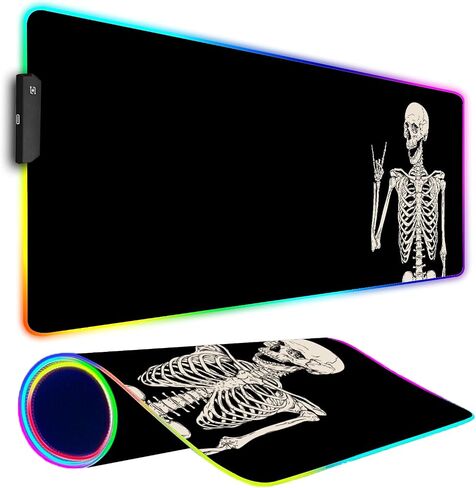 لوحة الماوس للألعاب RGB ، موسباد كبير مع ضوء LED ، إكسسوارات ألعاب لوحة المفاتيح للمكتب ، حصيرة فأر من المطاط غير المنقولة للاعبي ، 31.5 × 11.8 بوصة ، مجرة ​​رائعة in Kuwait