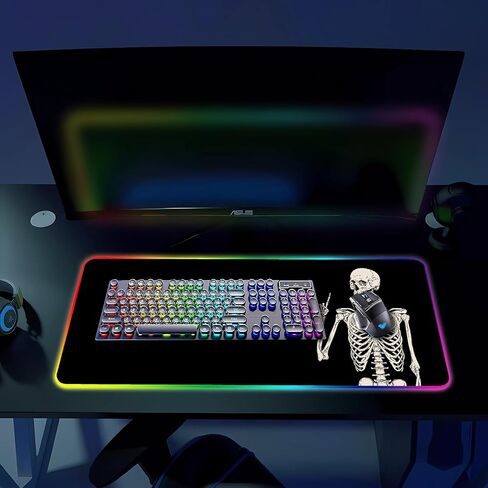 لوحة الماوس للألعاب RGB ، موسباد كبير مع ضوء LED ، إكسسوارات ألعاب لوحة المفاتيح للمكتب ، حصيرة فأر من المطاط غير المنقولة للاعبي ، 31.5 × 11.8 بوصة ، مجرة ​​رائعة in Kuwait