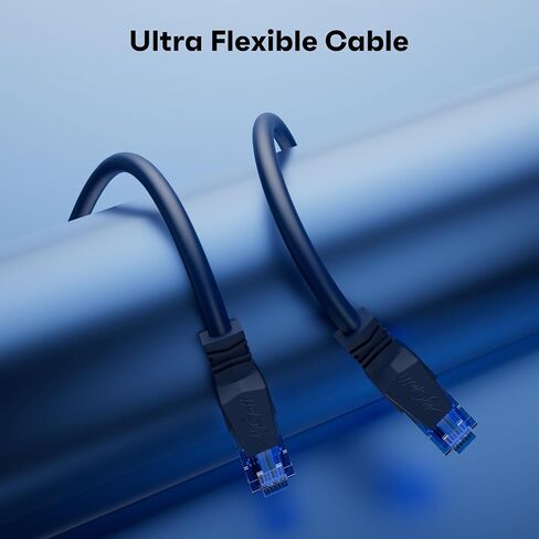CAT6 Ethernet Cable 1.5 FT (6 pack) ، snagless cat 6 patch cable ، stacks pvc المرونة المرنة ، متعددة الحزم ، OFC ، 1 جيجابت في الثانية ، كابلات شبكة الإنترنت CAT6 ، UTP ، الكمبيوتر ، جهاز التوجيه ، الخوادم ، مركز بيانات تكنولوجيا المعلومات ، الأزرق in Kuwait