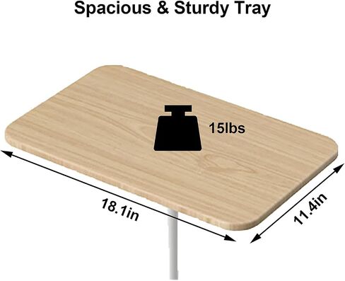 Laptop Floor Stand, Portable Standing Desk 3 Heights Adjustable 18.5“- 47.2“ Stylish Movable Ergonomic Workstation for Home Office Classroom Meeting Room Walnut in Saudi Arabia