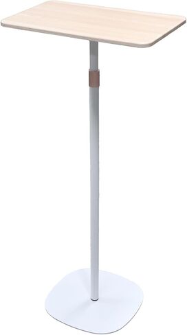 Laptop Floor Stand, Portable Standing Desk 3 Heights Adjustable 18.5“- 47.2“ Stylish Movable Ergonomic Workstation for Home Office Classroom Meeting Room Walnut in Saudi Arabia