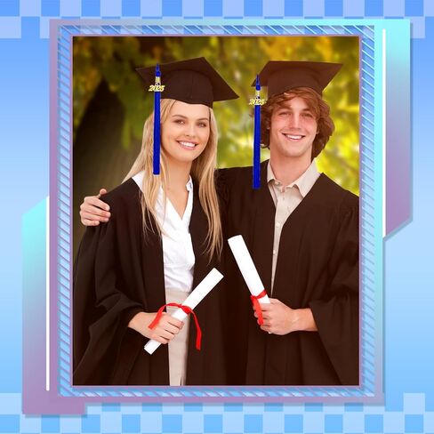 20 Pack 2025 تخرج تاسيل تاسيل تاسيل تاسيل تاسيلز بالجملة مع 2025 سحر ذهبي لحفل التخرج من قبعة الدراسات العليا (وايت ، 2025) in Kuwait