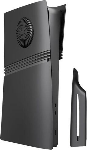 لوحات تغطية HZXKQMIL Faceplate للحصول على وحدة تحكم PS5 Pro ، لوحات جانبية للوجه البديلة مع ملحقات حالة التبريد ABS لـ PS5 Pro Disc Edition (أسود) in Kuwait