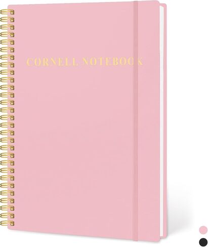 Cornell Notes Notebook, College Spiral Notebooks for Note Taking, Spiral Cornell Notebook, Subject College Ruled Notebook for Office/School/Teacher/Student（7x10"） in Saudi Arabia