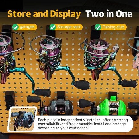 Display Fishing Reel Baitcasting Reels Display Fishing Reel Holder Reel Storage Holder Fishing Reel Wall Mount Rack (Baitcasting, 6) in Saudi Arabia