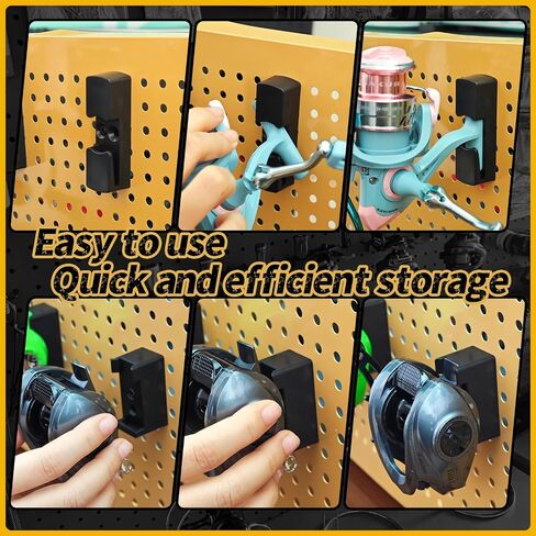Display Fishing Reel Baitcasting Reels Display Fishing Reel Holder Reel Storage Holder Fishing Reel Wall Mount Rack (Baitcasting, 6) in Saudi Arabia