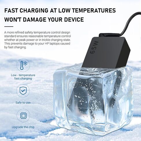 65W Universal Laptop Charger for HP EliteBook & ProBook - Fast Charging, Safe & Durable, Compatible with 4.5mm*3.0mm Connector in Saudi Arabia