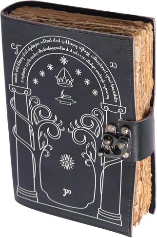 Hocus Pocus Book of Spells، كتب Grimoire Spell مع تعويذات حقيقية، دعامة ديكورات الهالوين، كتاب الظلال الإملائية، هدايا ساحرة للنساء Spellbook Leather Bound Journal، in Kuwait