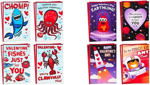 Hallmark Peanuts Valentines Day Cards Pack, Snoopy and Woodstock (10 Valentine's Day Cards with Envelopes) in Saudi Arabia