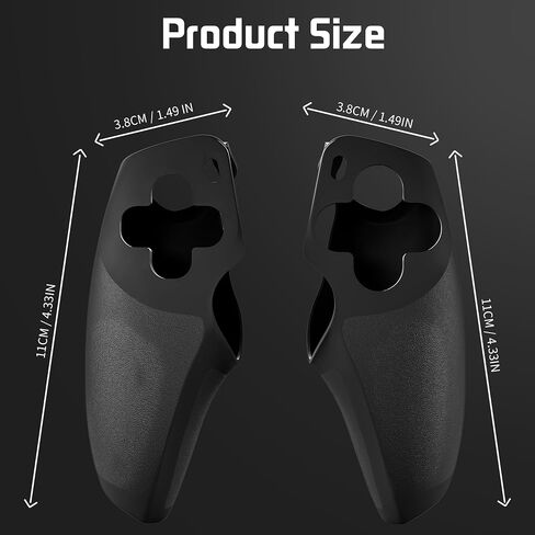 Silicone Non-Slip Grip Protective Case for PlayStation Portal, Soft Protection Skin Cover for PS Portal Remote Player, Anti Fingerprint Handle Shell for PS5 Portal, 4 Thumb Caps-White+Black in Saudi Arabia