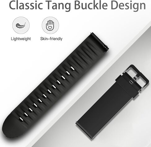 متوافق مع أشرطة Spade & Co Health Smartwatch 4 ، وأشرطة معصم النطاقات الناعمة البديلة للسيليكون مع مشبك الفولاذ المقاوم للصدأ متوافق مع WebS & Co Health Smartwatch 4 1.85 بوصة in Kuwait