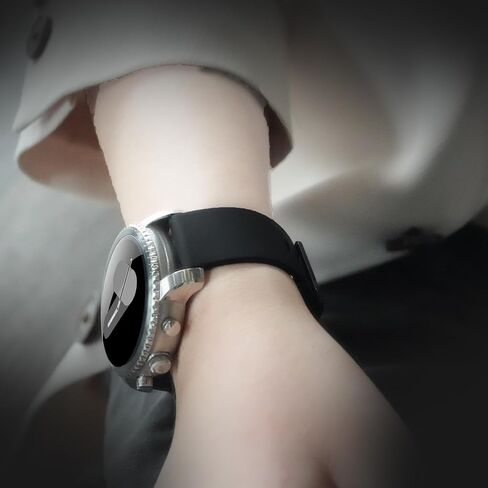 متوافق مع أشرطة Spade & Co Health Smartwatch 4 ، وأشرطة معصم النطاقات الناعمة البديلة للسيليكون مع مشبك الفولاذ المقاوم للصدأ متوافق مع WebS & Co Health Smartwatch 4 1.85 بوصة in Kuwait