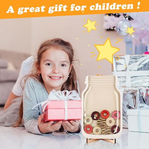 Magnetic Reward Jar, Star Reward Jar Set for Kids Potty Training Reward Jar System for Classroom, Magnetic Reward Jar for Classroom Board Behavior Management Home Reward Jar (White) in Saudi Arabia
