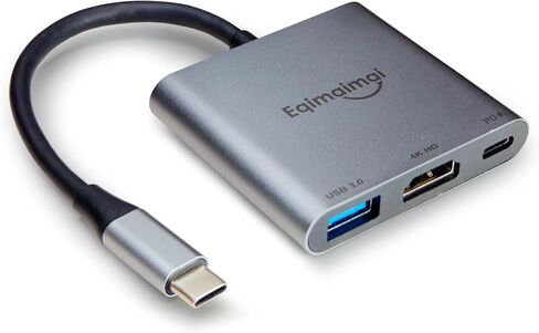 USB C إلى محول HDMI ، 4K@30 HDMI إلى USB C ، USBC إلى محول HDMI مع USB 3.0 ، شحن 100 واط PD ، محور متعدد المتوافق مع MacBook Pro و iPad Air و iPhone و Lap و TV و Switch والمزيد in Kuwait