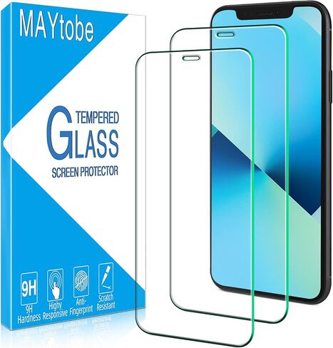 MAYtobe [2-Pack Privacy Screen Protector Designed for iPhone 11 and iPhone XR Anti-Blue Light Tempered Glass, Purple Anti-Spy, Eye Protection, Colorful Gradient in Kuwait