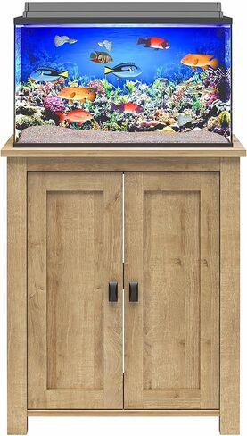Ollie & Hutch Farmington Gallon Aquarium or Terrarium Stand, 10-20 Gallon, Light Walnut in Saudi Arabia