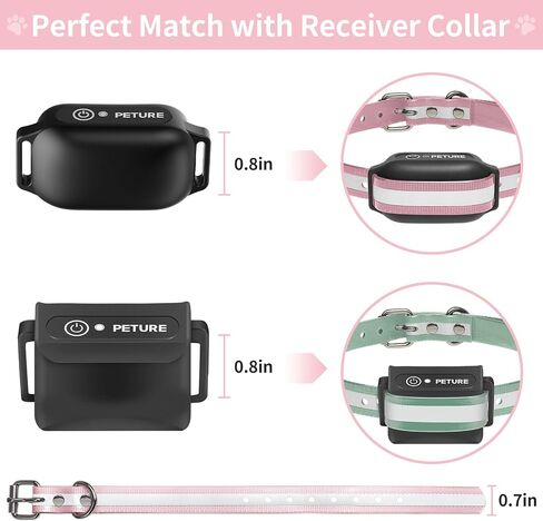 طوق بديل لطوق الصدمات، حزام بديل لطوق الصدمات مكون من قطعتين، متوافق مع PetSafe Bousnic Sportdog Garmin Dogtra Delupet استبدال طوق السياج غير المرئي (الأرجواني والأزرق) in Kuwait