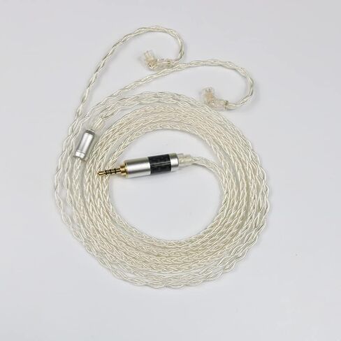 8Core 2.5MM Silver Copper Upgrade Earphone Replacement Cable, Senleeor Silver Copper Wire for KZ ZSN Pro X EDX Pro CCA CA4 CSN, QDC IEMs(2.5MM, C Pin) in Saudi Arabia