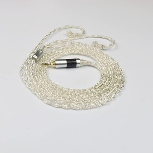 8Core 2.5MM Silver Copper Upgrade Earphone Replacement Cable, Senleeor Silver Copper Wire for KZ ZSN Pro X EDX Pro CCA CA4 CSN, QDC IEMs(2.5MM, C Pin) in Saudi Arabia