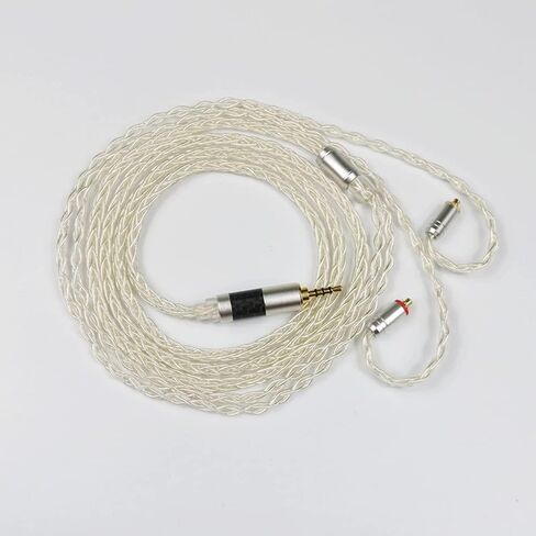 8Core 2.5MM Silver Copper Upgrade Earphone Replacement Cable, Senleeor Silver Copper Wire for KZ ZSN Pro X EDX Pro CCA CA4 CSN, QDC IEMs(2.5MM, C Pin) in Saudi Arabia