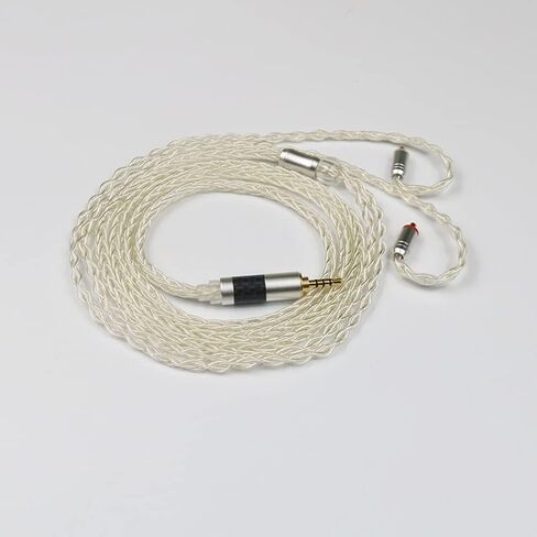 8Core 2.5MM Silver Copper Upgrade Earphone Replacement Cable, Senleeor Silver Copper Wire for KZ ZSN Pro X EDX Pro CCA CA4 CSN, QDC IEMs(2.5MM, C Pin) in Saudi Arabia