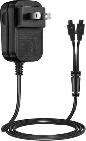 Tonton Replacement USB Charger Cable Compatible with SportDOG Shock Collar SD-425, SD-425S, SD-425CAMO, and SD-825 Remote Trainer Charging Power Cord Adapter 2 in 1 USB Y Splitter Cable Black in Saudi Arabia
