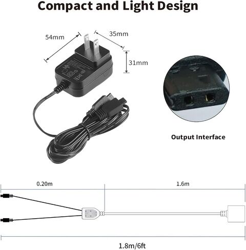 Tonton Replacement USB Charger Cable Compatible with SportDOG Shock Collar SD-425, SD-425S, SD-425CAMO, and SD-825 Remote Trainer Charging Power Cord Adapter 2 in 1 USB Y Splitter Cable Black in Saudi Arabia