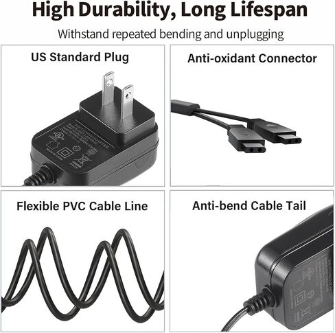 Tonton Replacement USB Charger Cable Compatible with SportDOG Shock Collar SD-425, SD-425S, SD-425CAMO, and SD-825 Remote Trainer Charging Power Cord Adapter 2 in 1 USB Y Splitter Cable Black in Saudi Arabia