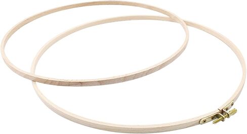 Murtenze 5" Embroidery Hoop Round Beech Wood Cross Stitch Hoop, Hand Embroidery and Cross-Stitch Tools for DIY Embroidery Floss Starter of Sewing Art Kits Crafts(2 Pack) in Saudi Arabia